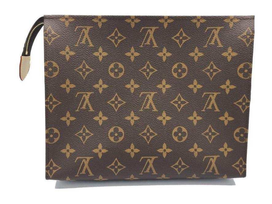 LV Toiletry Pouch 26 19 Tab Protector & Cover, Made With Luxury Saffiano  Leather, Quartz Rose, Lv Pouch Bag Tab Cover : : Beauty & Personal  Care