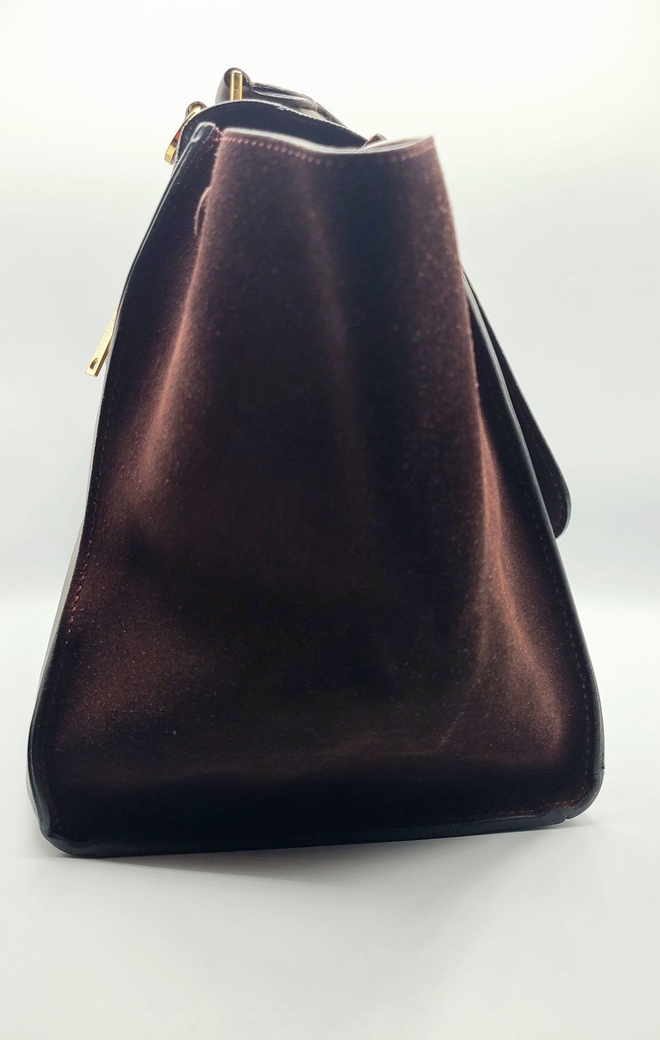 Multicolor Calfskin Leather Trapeze Bag